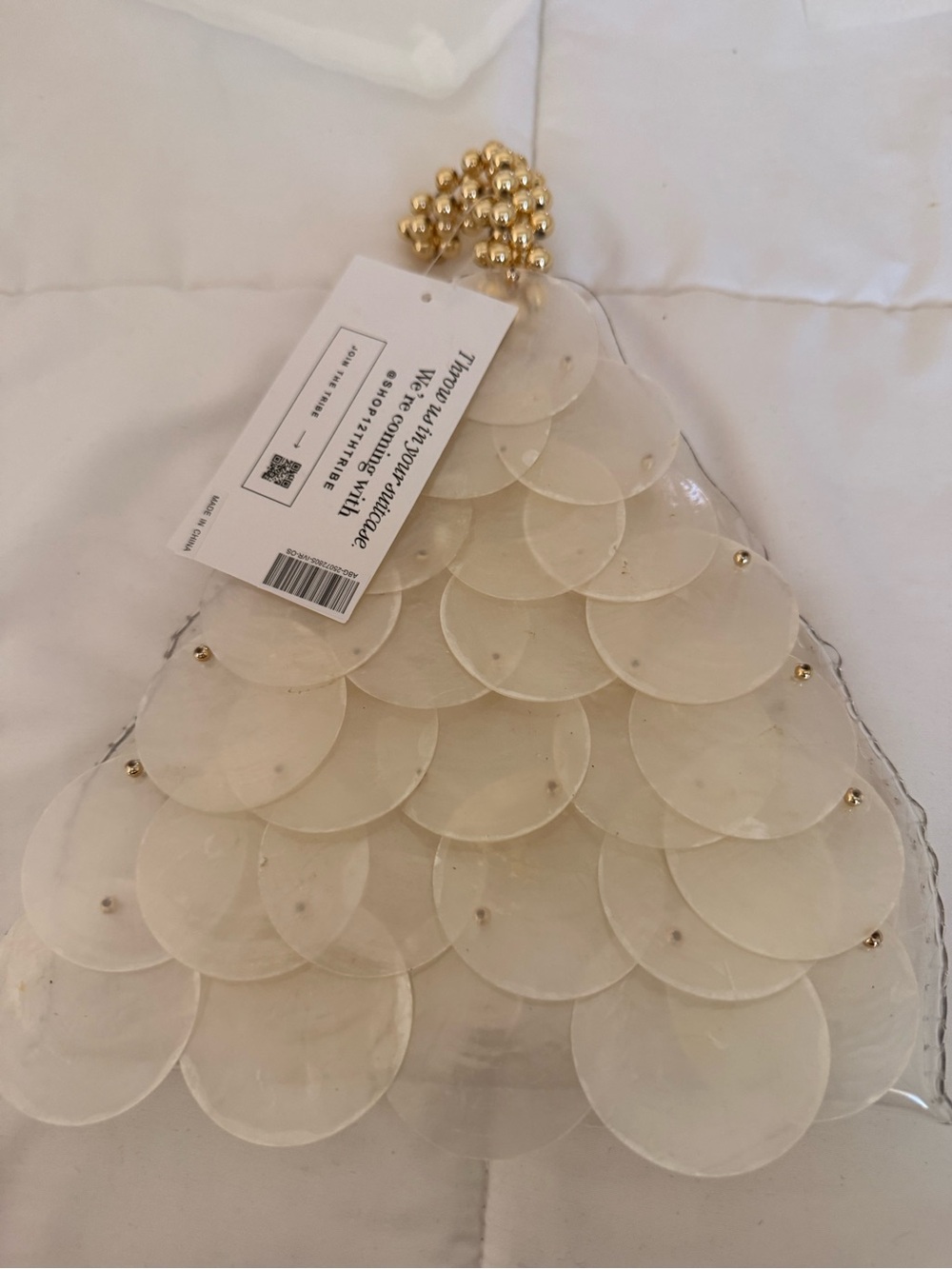 12th Tribe Adara Ivory Shell Payette Bag - Picture 4 of 6